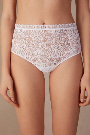 Dámské Kalhotky Intimissimi Hot Summer Days High Rise Hipster Brazilian Bílé | CZ BC3759