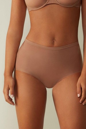 Dámské Kalhotky Intimissimi Invisible Touch Hipster Béžový | CZ YU3726