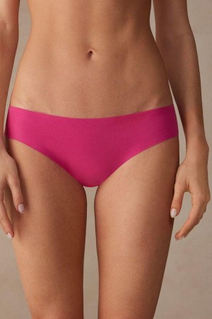 Dámské Kalhotky Intimissimi Seamless Supima® Bavlněné Růžové | CZ RW3676