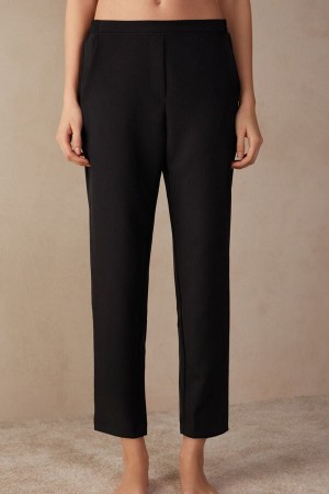 Dámské Kalhoty Intimissimi Trousers with Pockets Černé | CZ WY4275