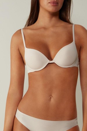 Dámské Podprsenky Intimissimi Simona Microfiber Super Push-Up Růžové | CZ TV4715