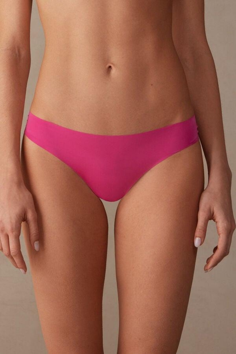 Dámské Kalhotky Intimissimi Brazilian in Seamless Ultra Light Microfiber Růžové | CZ GL3561