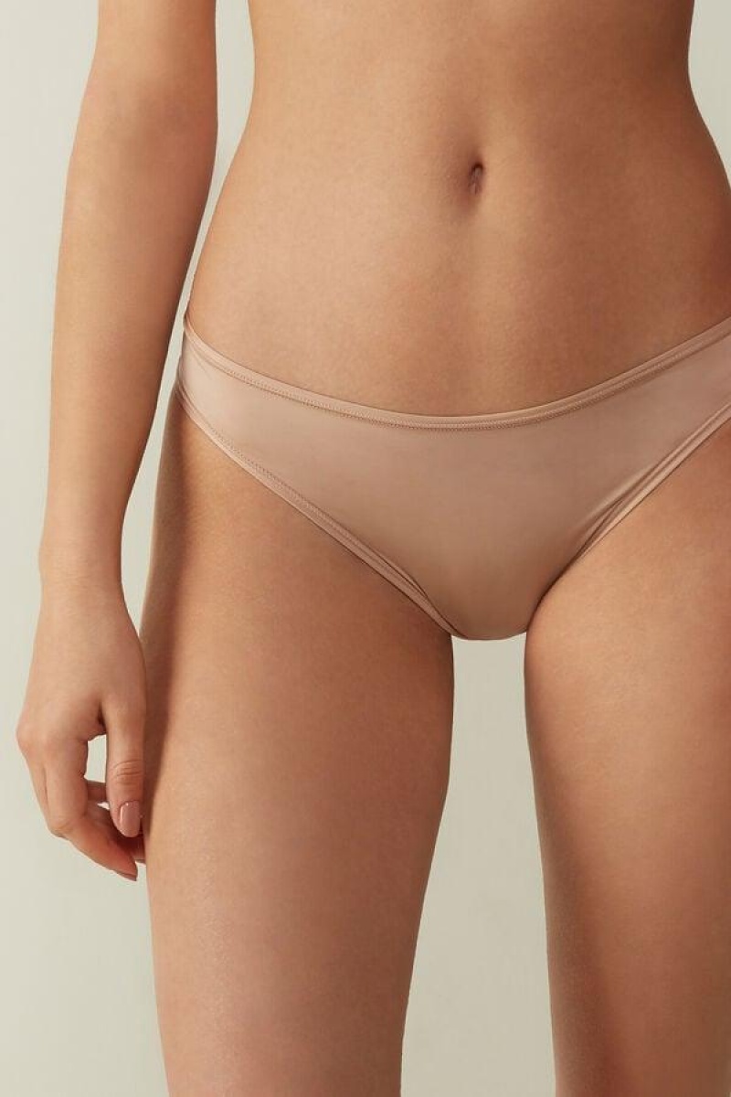 Dámské Kalhotky Intimissimi Brazilian in Ultralight Microfiber Béžový | CZ EX3521