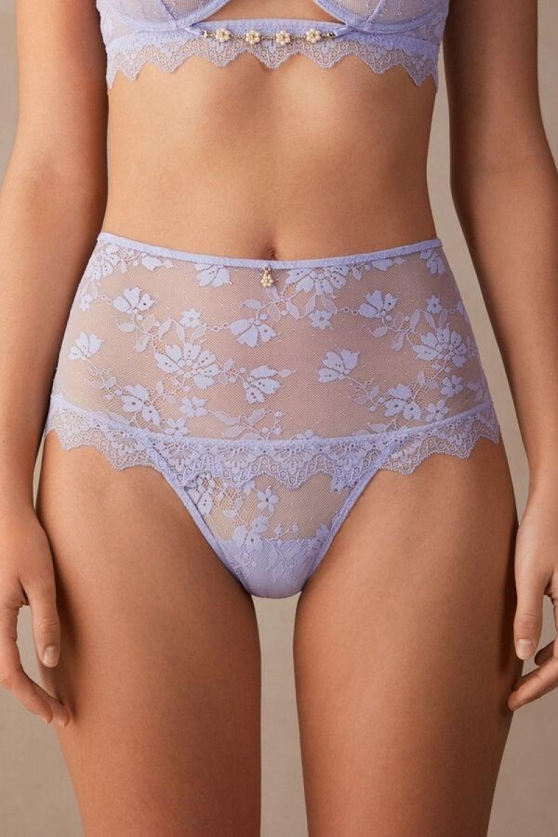 Dámské Kalhotky Intimissimi Cover Me in Daisies Hipster Brazilian Levandule | CZ NB3758