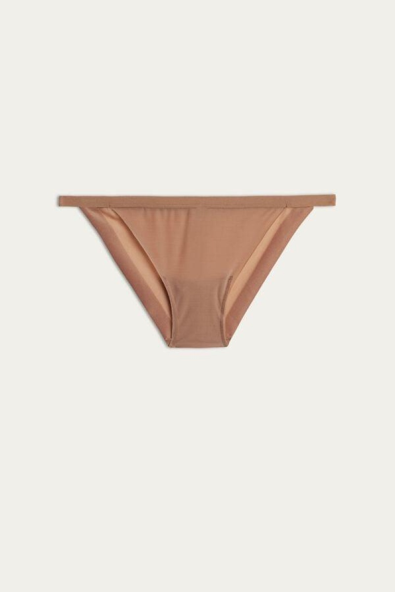 Dámské Kalhotky Intimissimi Invisible Touch String Béžový | CZ HK3612