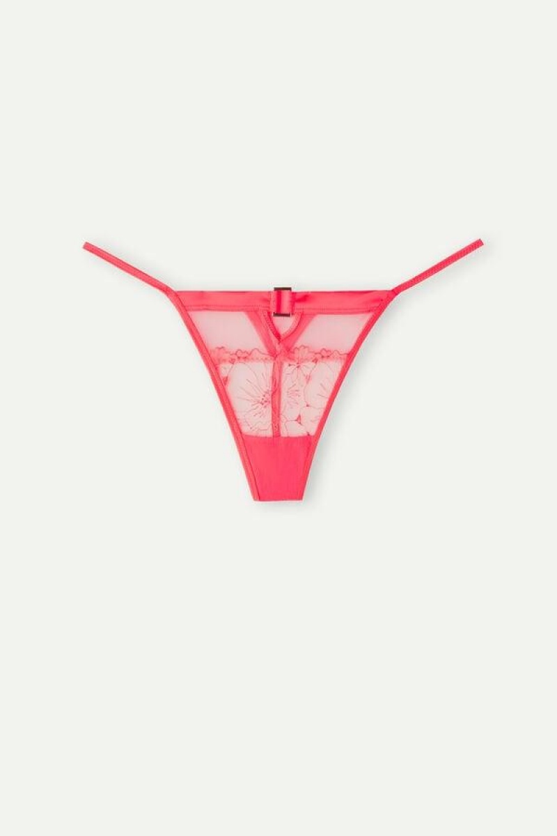 Dámské Kalhotky Intimissimi Pure Joy String Tanga Růžové | CZ LH3816