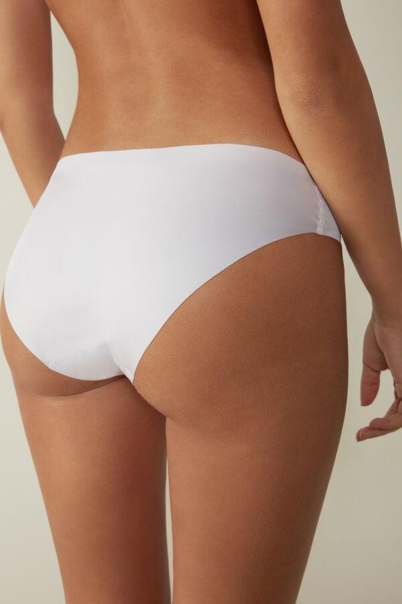 Dámské Kalhotky Intimissimi Seamless Microfiber Bílé | CZ SO3634