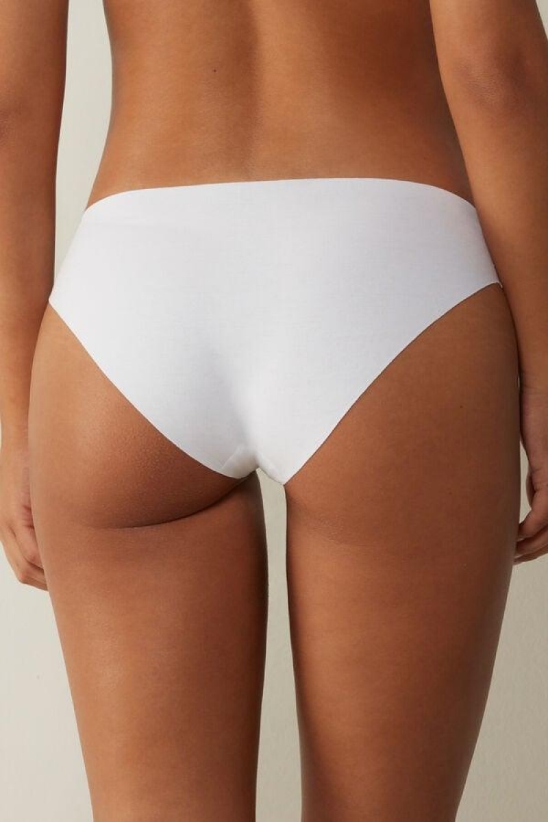 Dámské Kalhotky Intimissimi Seamless Supima® Bavlněné Bílé | CZ JJ3714