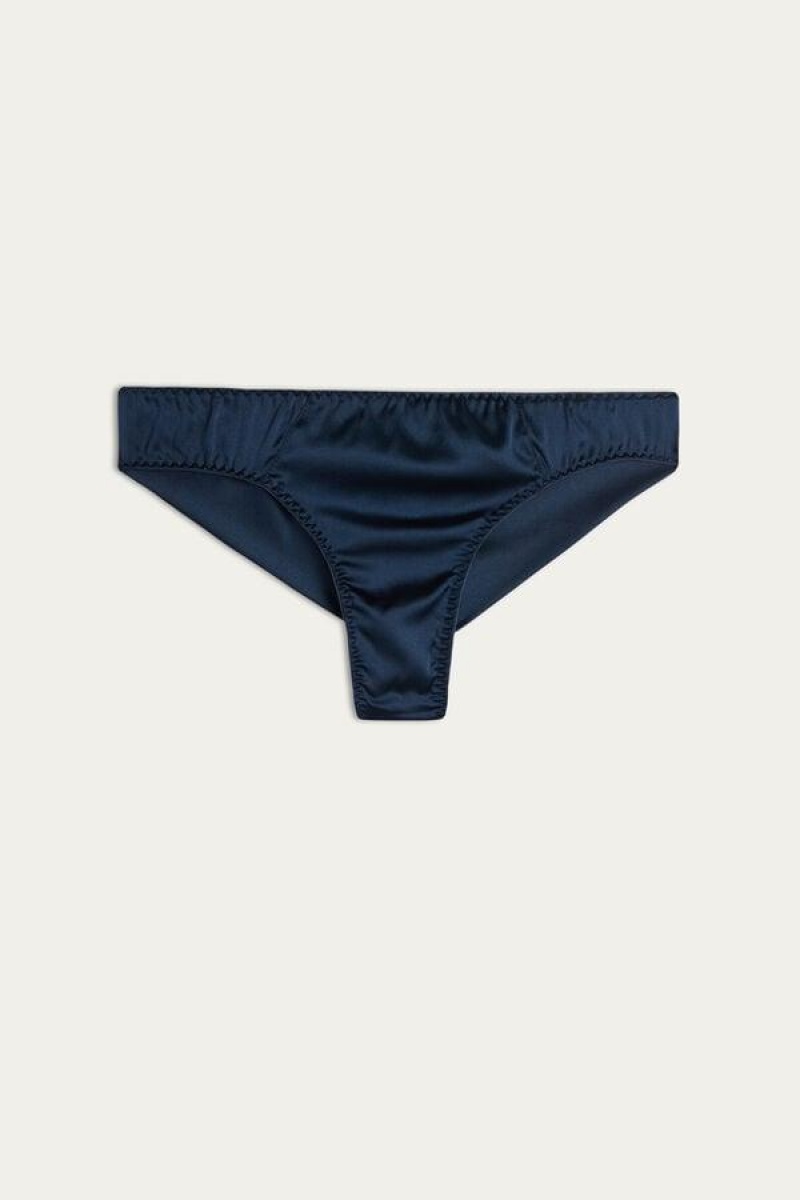 Dámské Kalhotky Intimissimi Silk Cheeky Briefs Blankyt | CZ AP3538