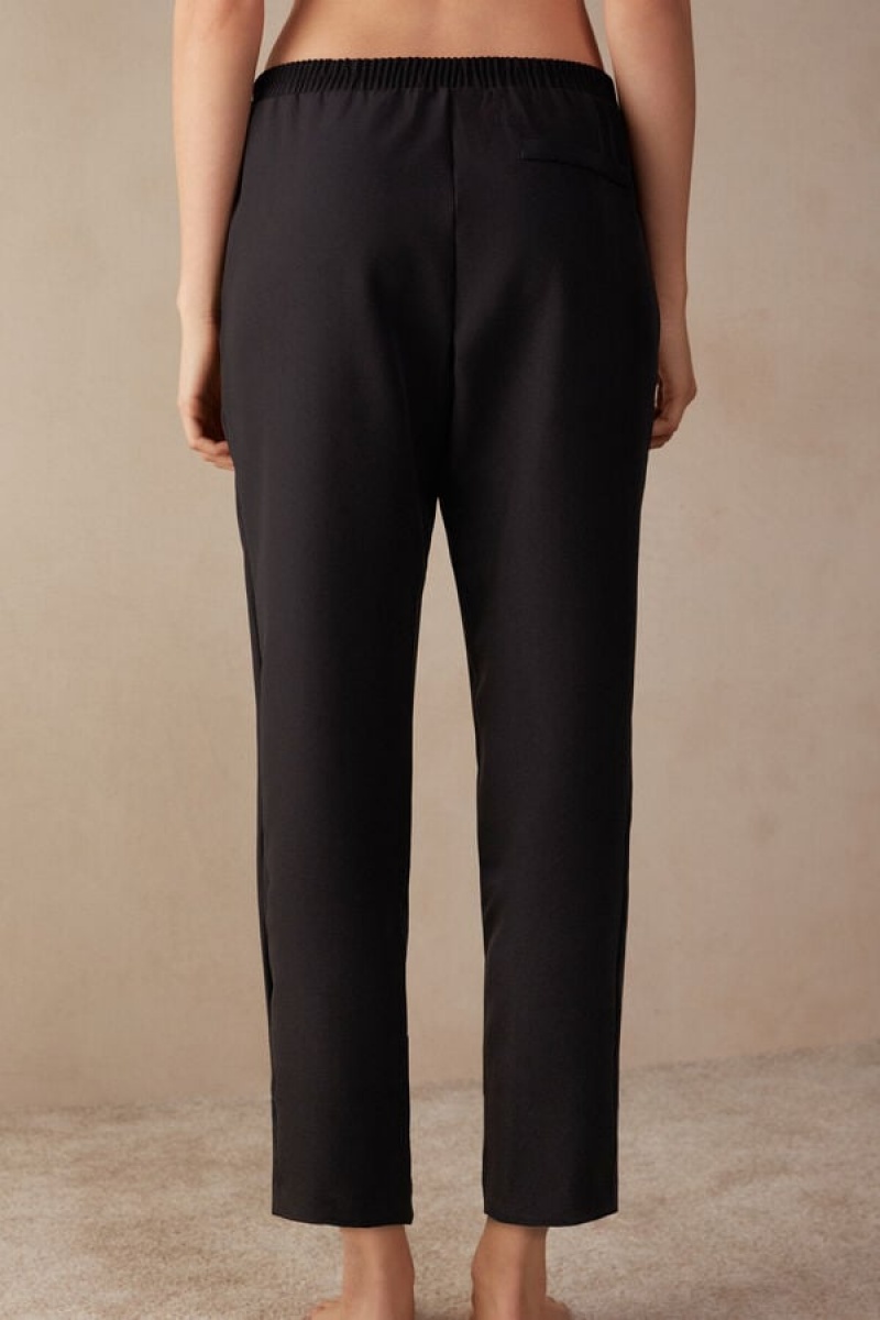 Dámské Kalhoty Intimissimi Trousers with Pockets Černé | CZ WY4275