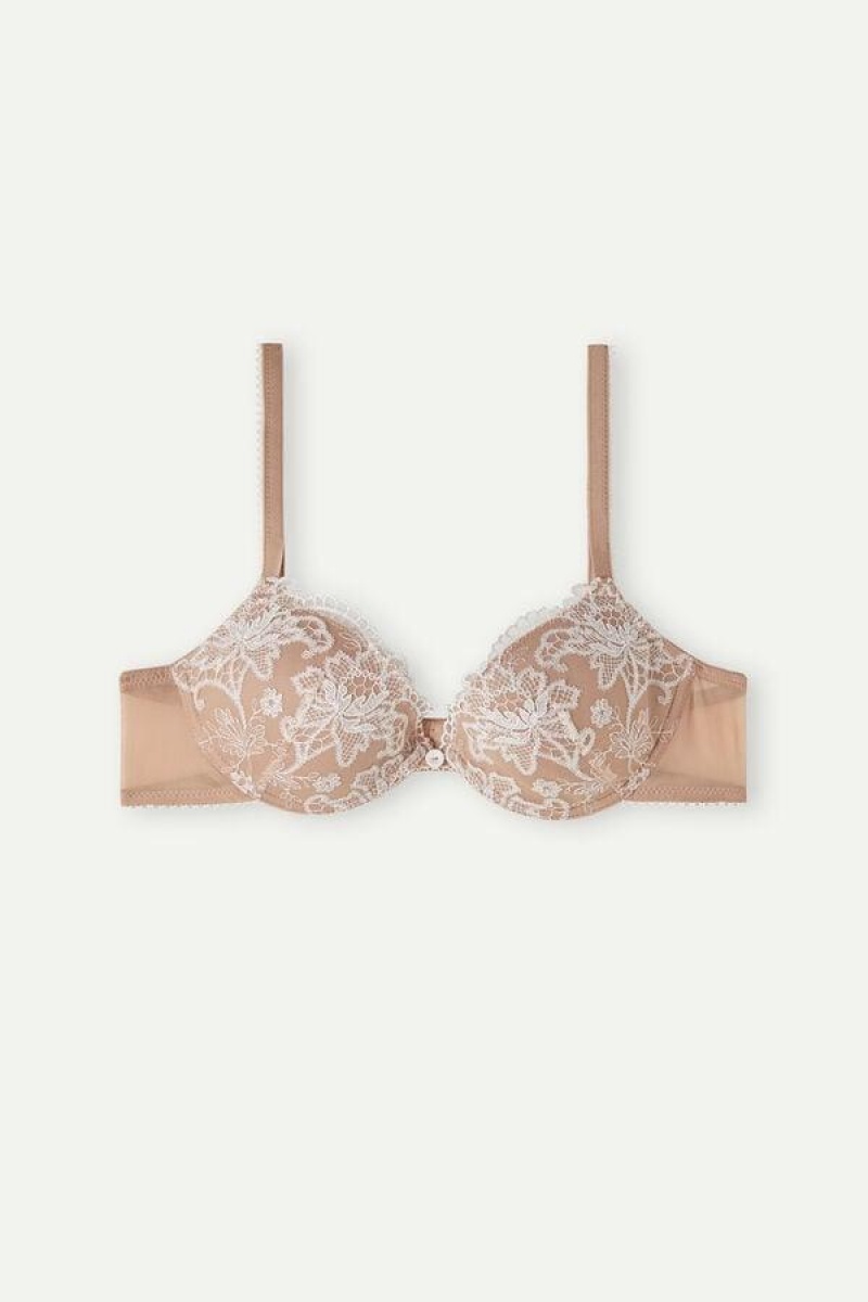 Dámské Podprsenky Intimissimi Bellissima Lovely Day Push-up Béžový | CZ KI4753