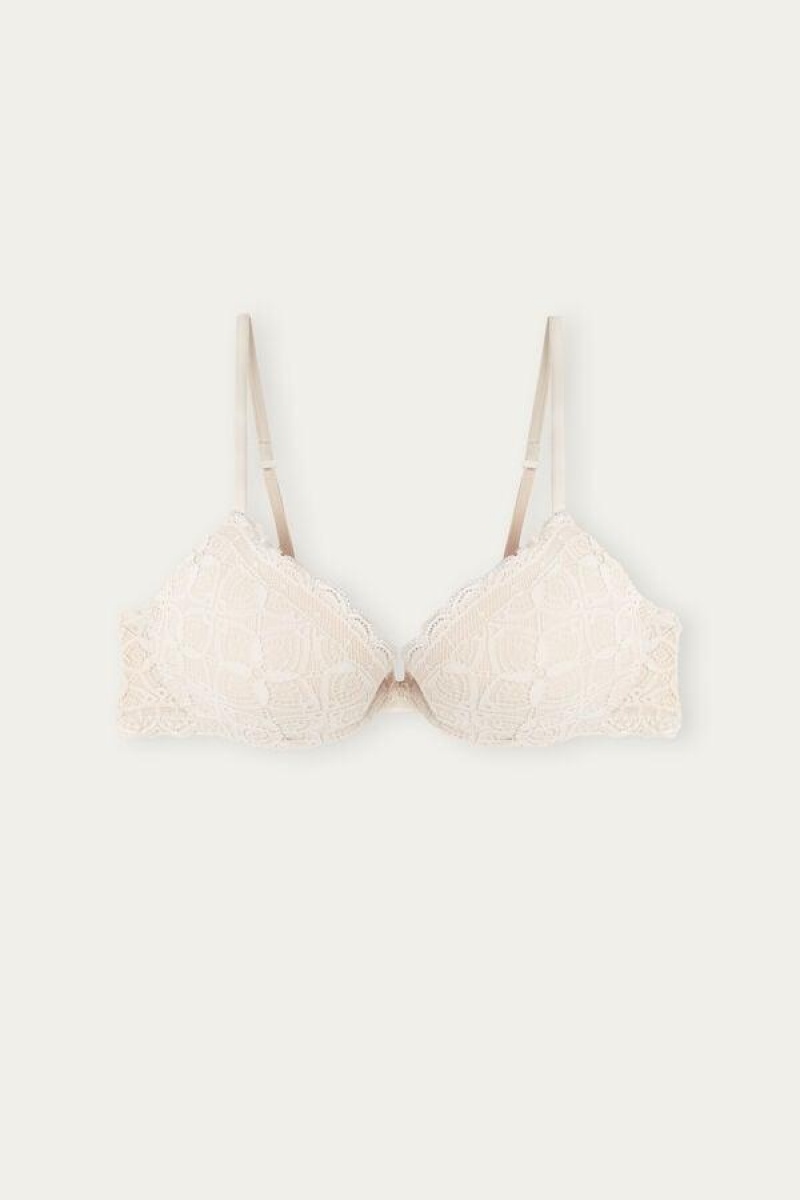 Dámské Podprsenky Intimissimi Bellissima Push-up in Krajkové Růžové | CZ RW4741