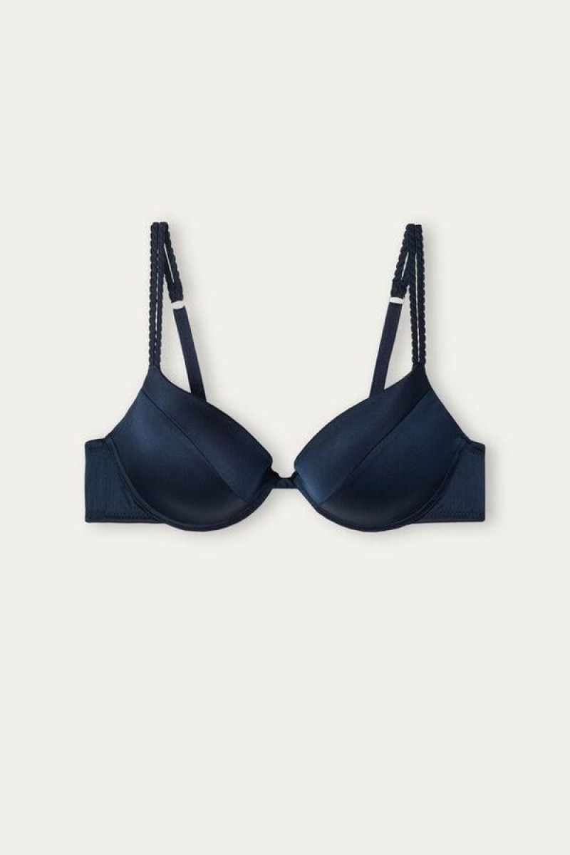 Dámské Podprsenky Intimissimi Bellissima Silk Push-Up Blankyt | CZ NB4746