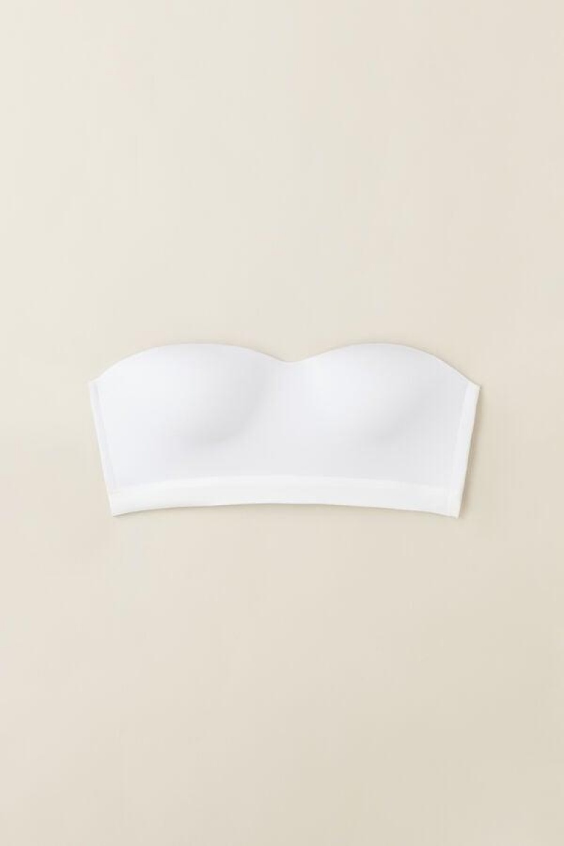 Dámské Podprsenky Intimissimi Bra Top in Ultralight Microfiber Bílé | CZ GL4857