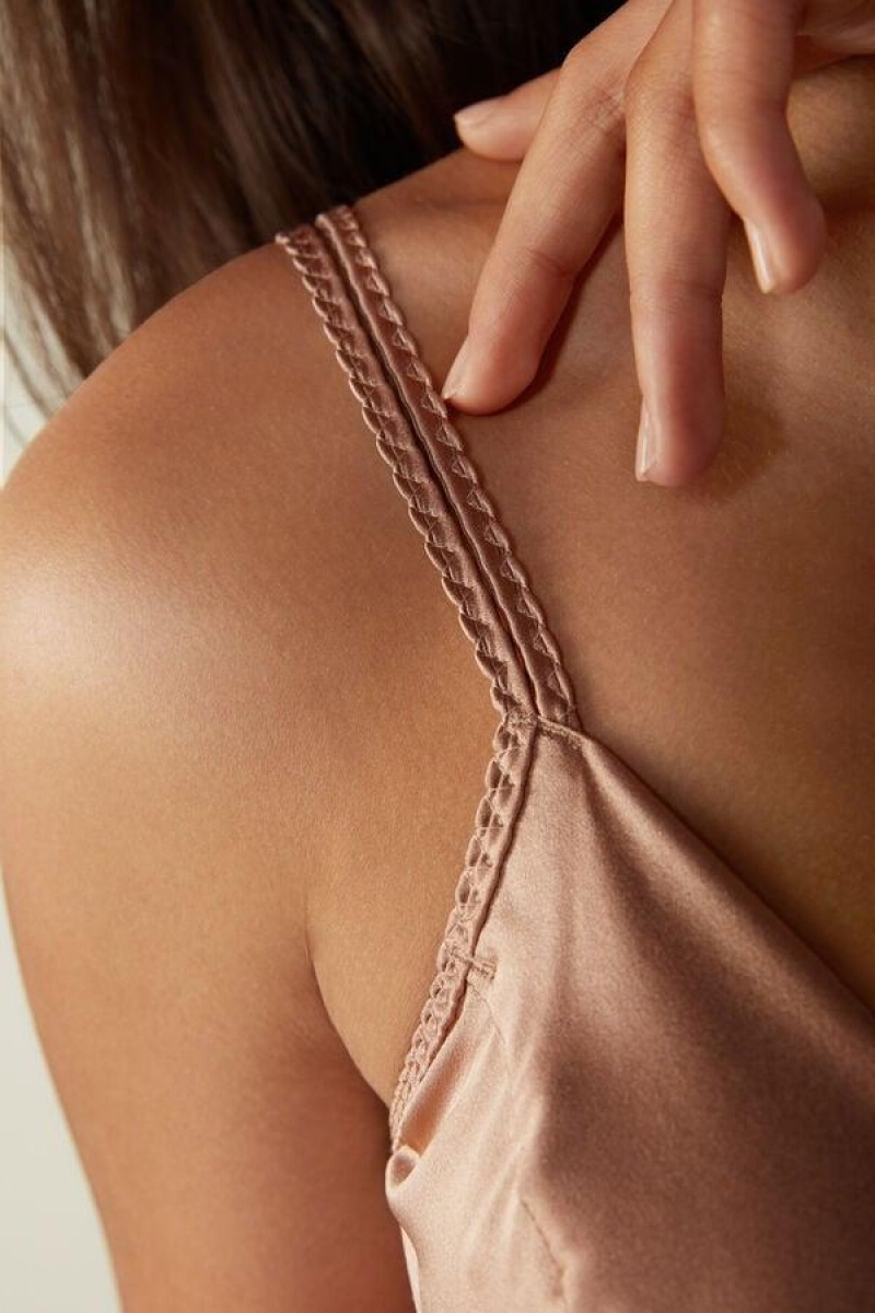 Dámské Podprsenky Intimissimi Emma Silk Triangle Růžové | CZ IS4914