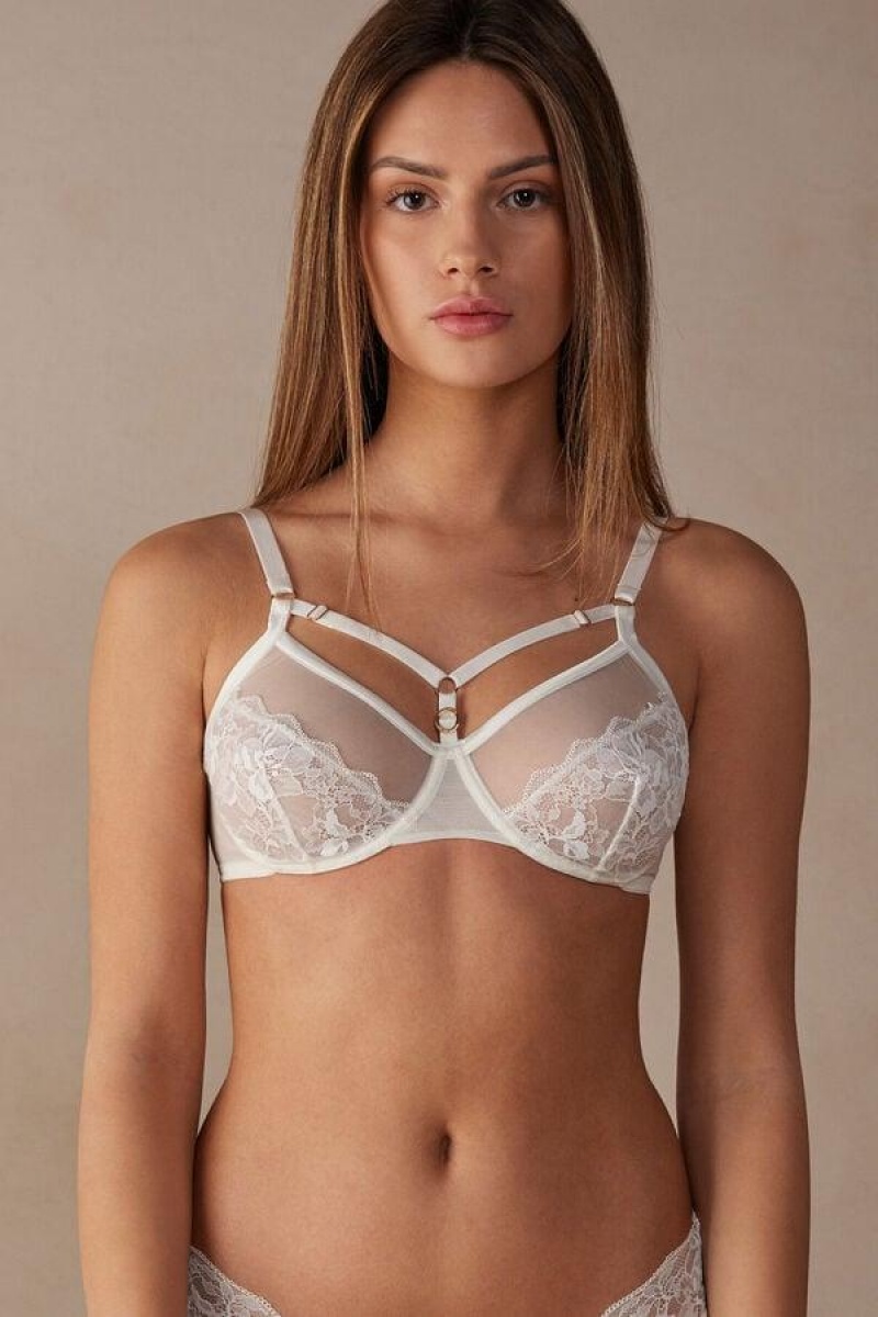 Dámské Podprsenky Intimissimi Fearless Femininity Sveva Balconette Bílé | CZ GL5025