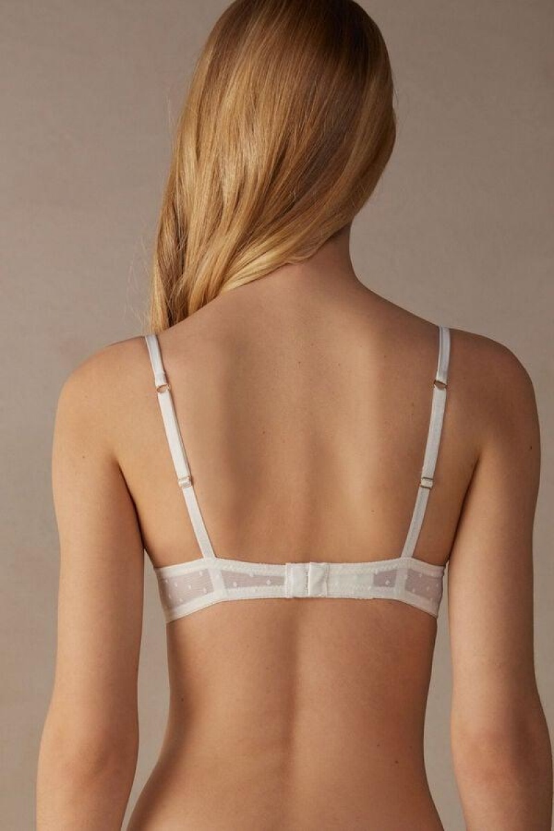 Dámské Podprsenky Intimissimi Love Cadeau Gioia Super Push-up Bílé | CZ SO4778