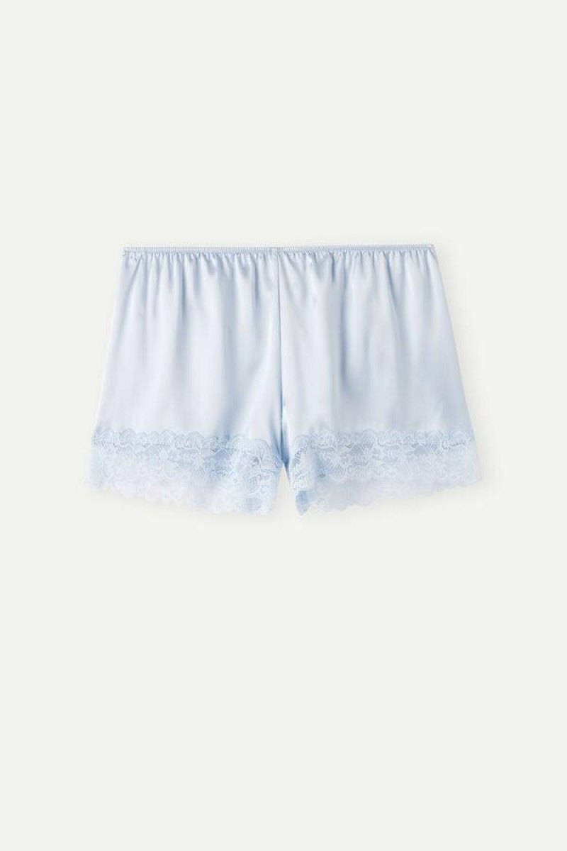 Dámské Pyžama Intimissimi Silk Shorts Blankyt | CZ HK4080