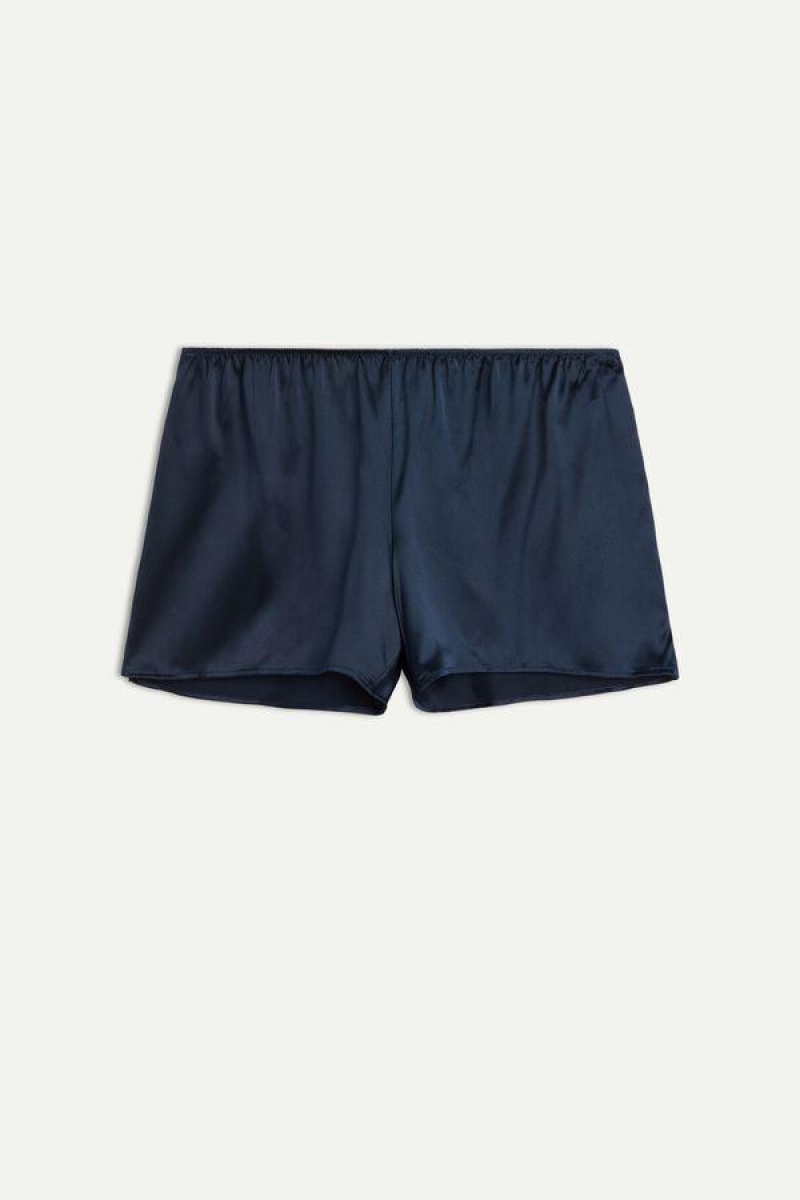 Dámské Pyžama Intimissimi Smooth Silk-Satin Shorts Blankyt | CZ YU4063