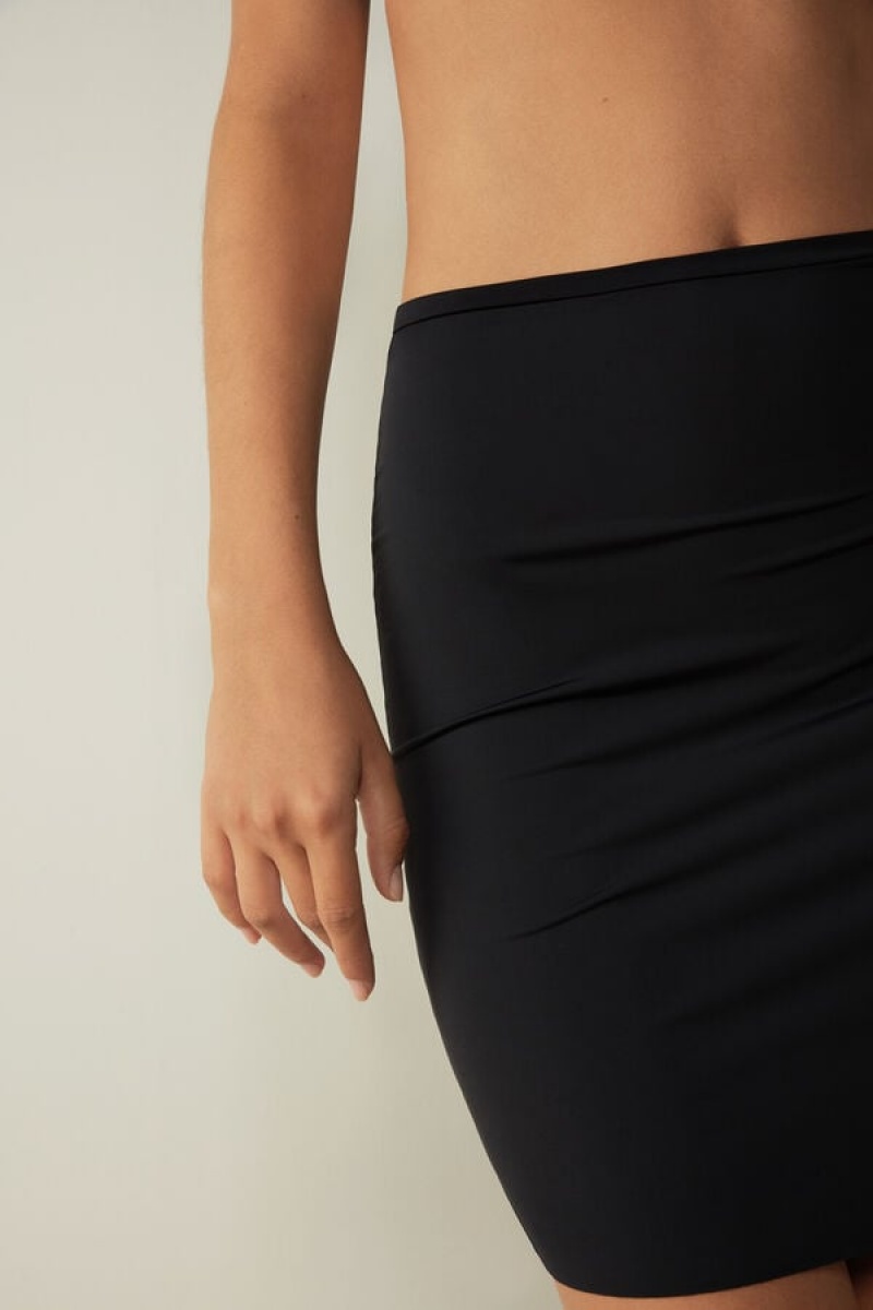 Dámské Spodní Prádlo Intimissimi Skirt in Microfiber Černé | CZ QZ4147