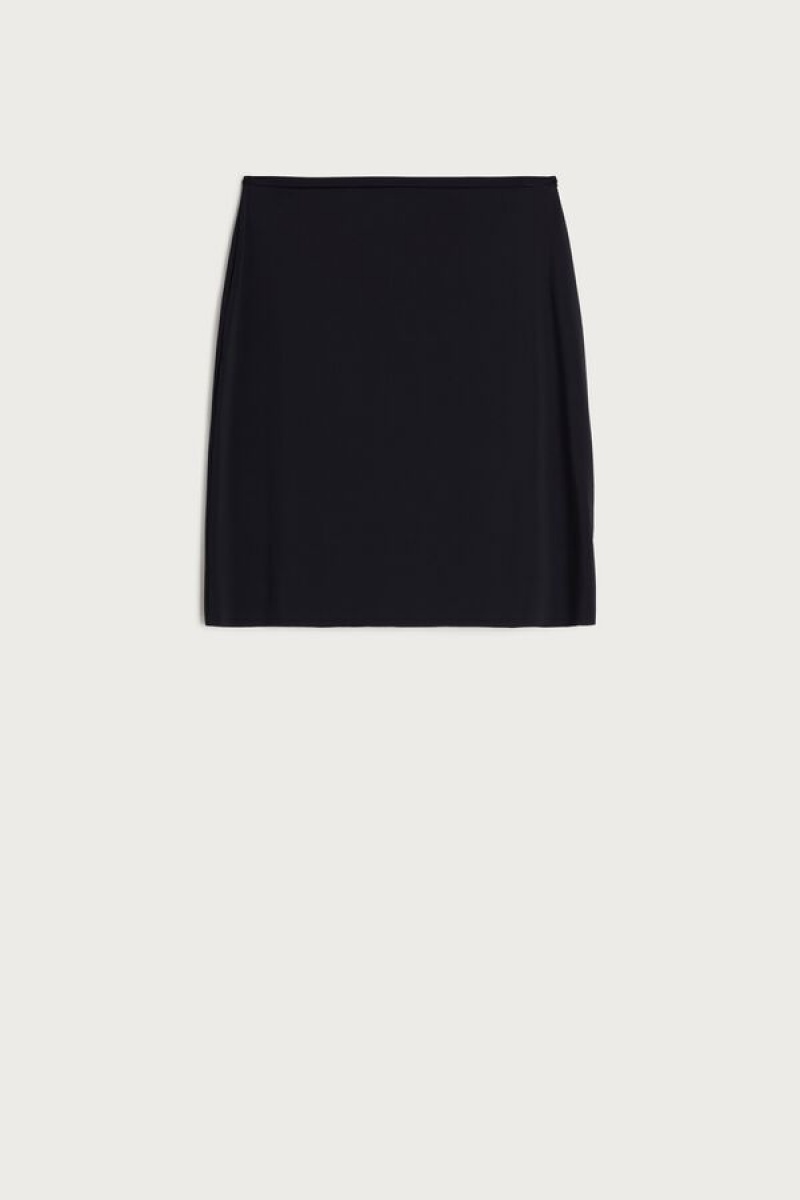 Dámské Spodní Prádlo Intimissimi Skirt in Microfiber Černé | CZ QZ4147