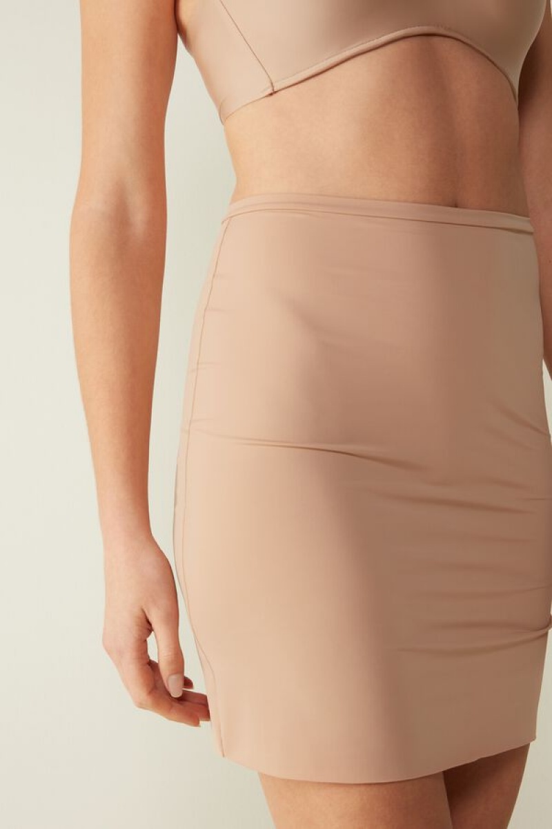 Dámské Spodní Prádlo Intimissimi Skirt in Microfiber Béžový | CZ KI4129