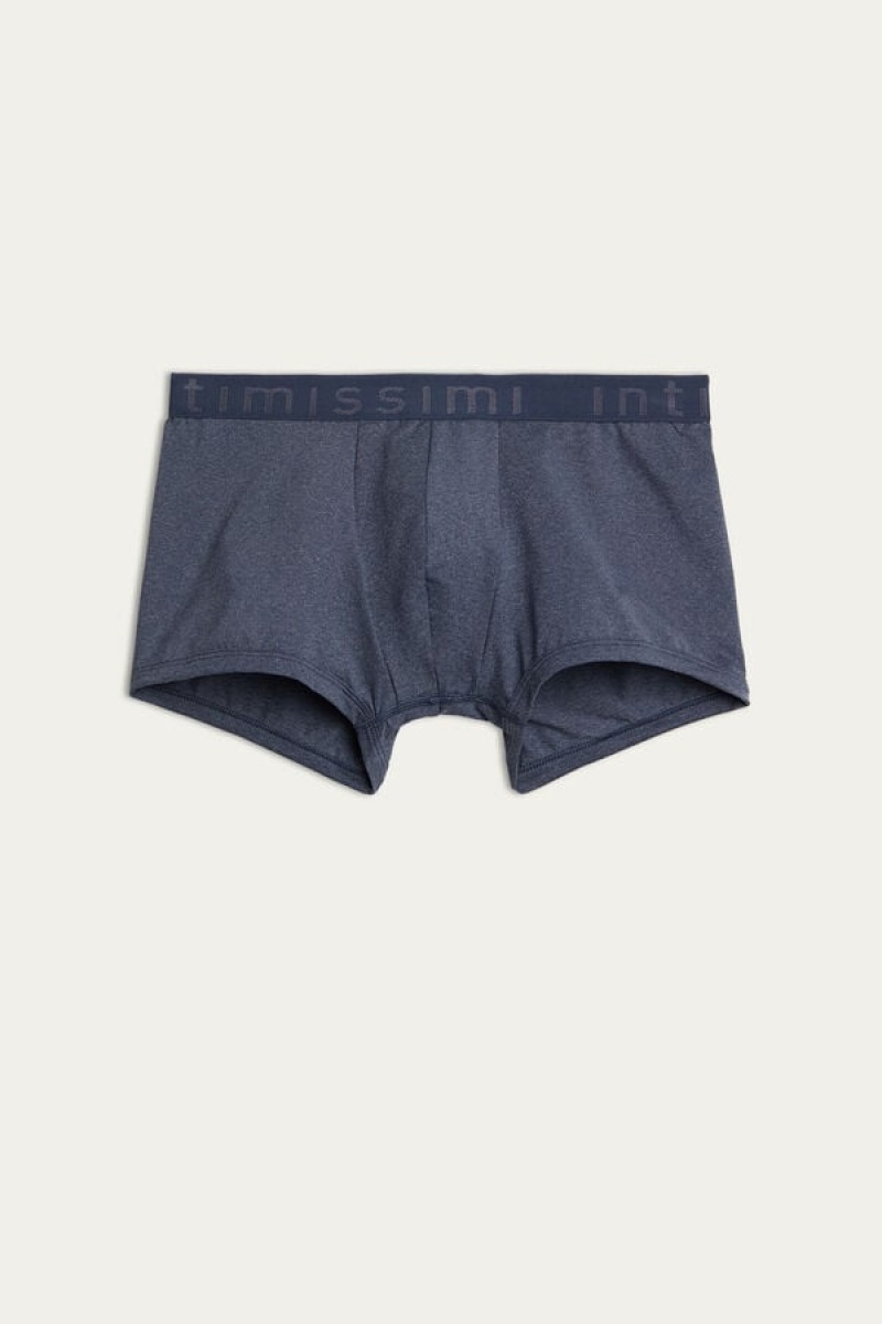 Pánské Boxer Intimissimi Microfiber Logo Shorts Blankyt | CZ OR3463