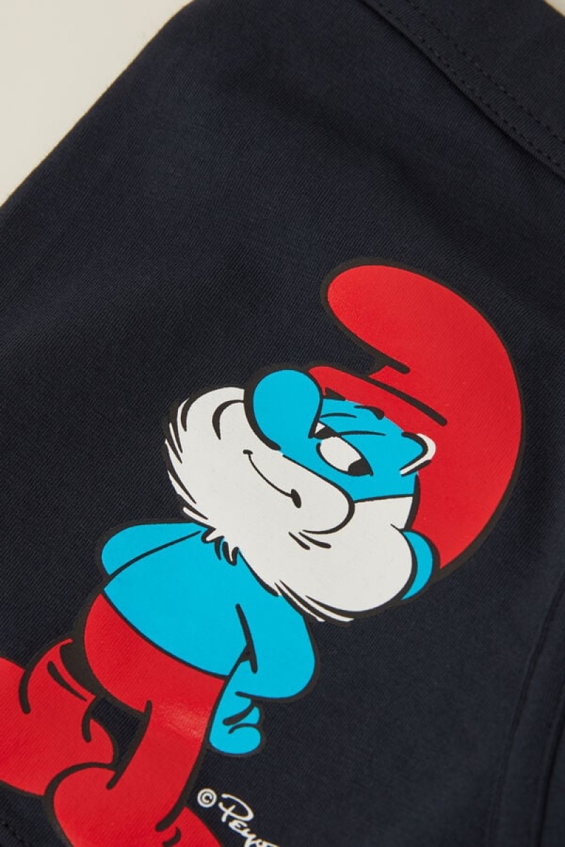 Pánské Boxer Intimissimi Papa Smurf in Stretch Supima® Bavlněné Blankyt | CZ PQ3410