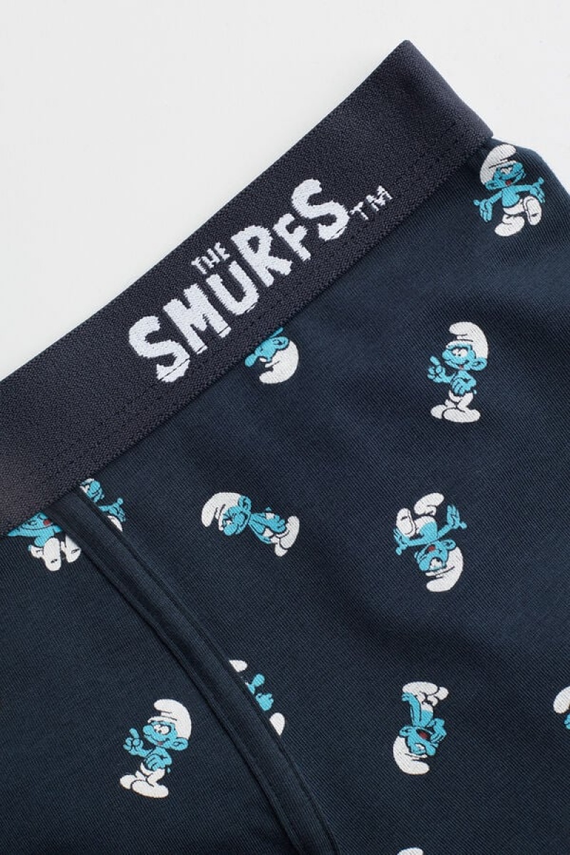 Pánské Boxer Intimissimi Smurf in Stretch Supima® Bavlněné Blankyt | CZ AP3409