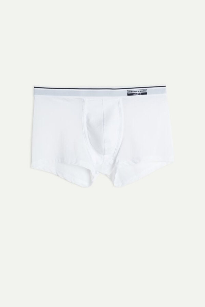 Pánské Boxer Intimissimi Super Fresh Micro-mesh Bílé | CZ SO3460