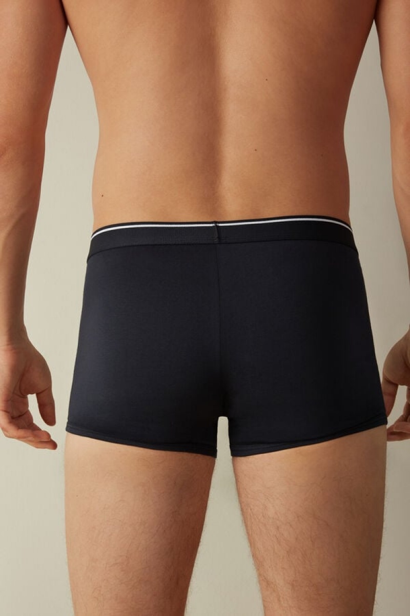 Pánské Boxer Intimissimi Supima® Bavlněné Blankyt Bílé | CZ FM3458