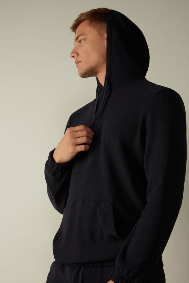 Pánské Dlouhým Rukávem Intimissimi Tricot Sweatshirt Blankyt | CZ QZ3108