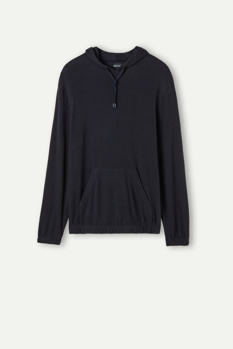 Pánské Dlouhým Rukávem Intimissimi Tricot Sweatshirt Blankyt | CZ QZ3108