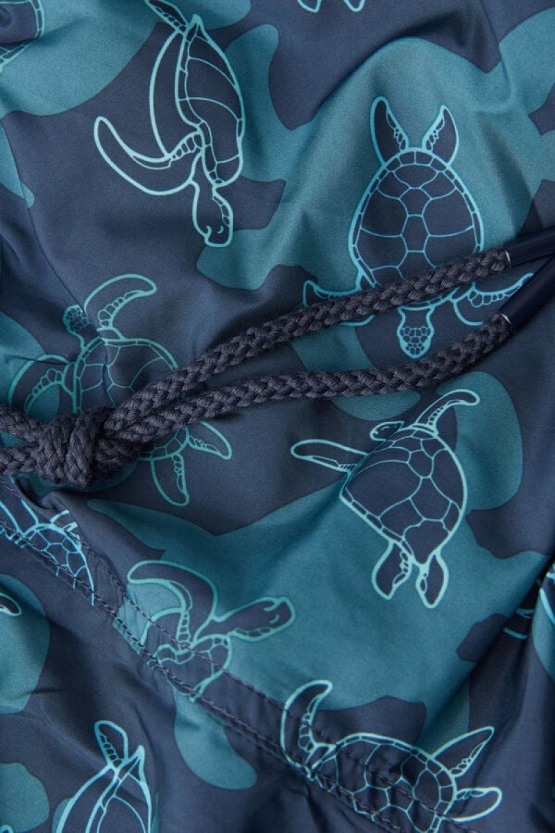 Pánské Plavky Intimissimi Turtle Print Blankyt | CZ GL3307