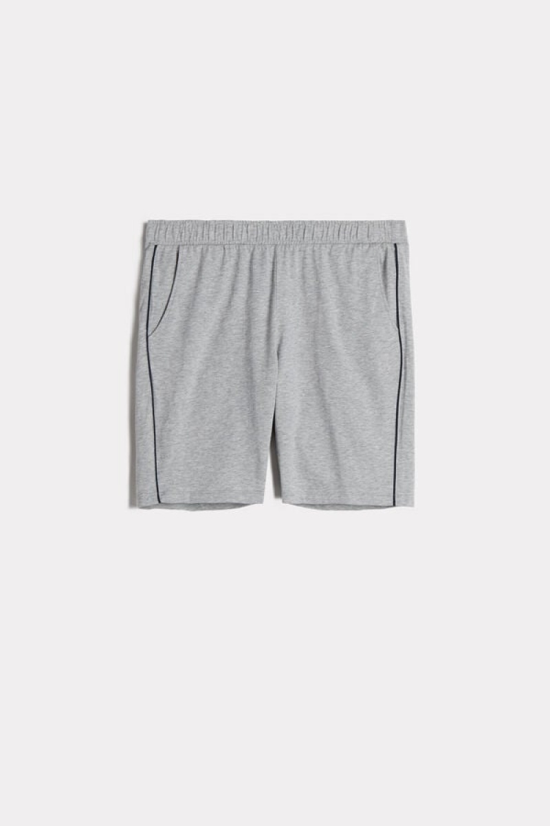 Pánské Pyžama Intimissimi Jersey Shorts Světle Šedé | CZ LH3187