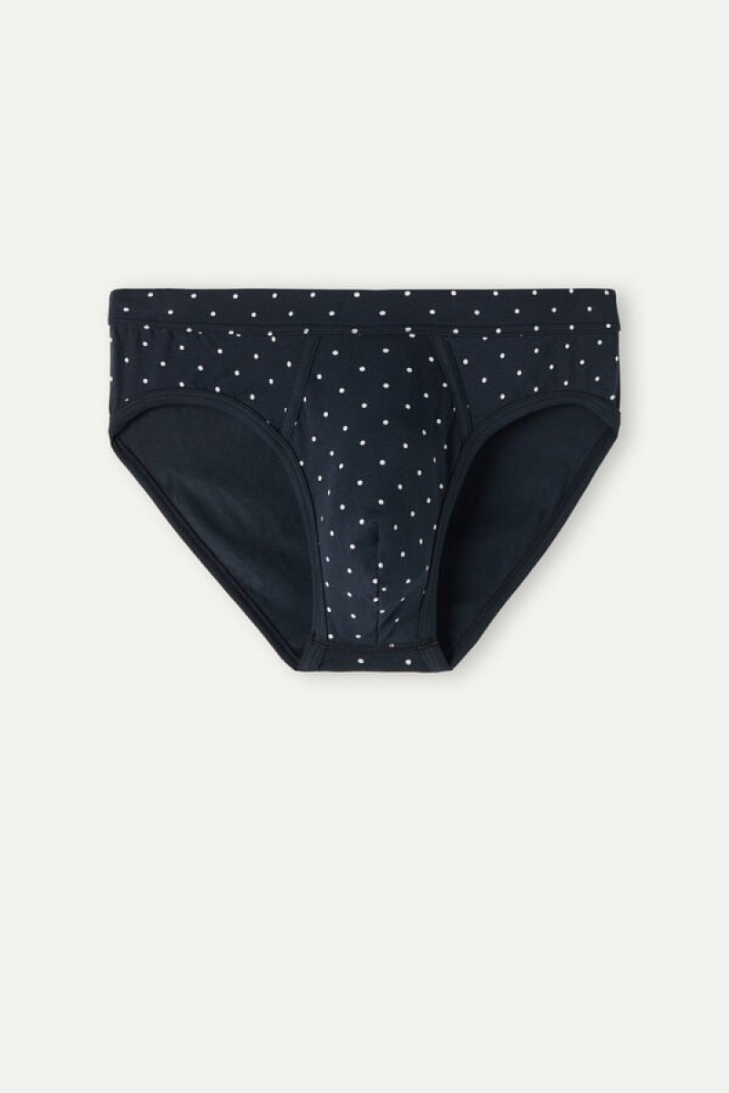 Pánské Slipy Intimissimi Dotted in Stretch Supima® Bavlněné Blankyt | CZ AP3338