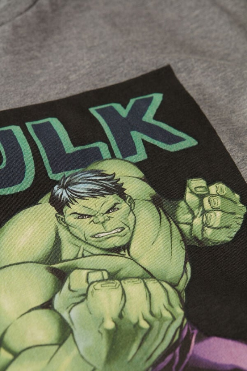 Pánské Tričko Intimissimi Hulk Print Tmavě Šedé | CZ TV3060